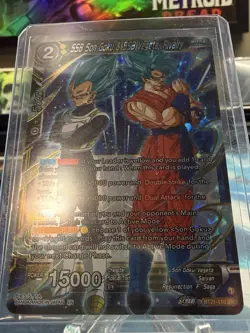 SSB Son Goku & SSB Vegeta Rivalry BT21-110 SR Dragon Ball Super CCG Foil Card - Image 2