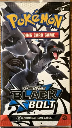 Pokemon SV Black Bolt Booster Pack - Total Of 10 Packs - 10 Cards Pack - SEALED - Image 2
