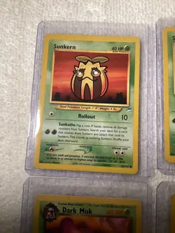 1995/2000 Pokemon Lot 4 Cards Sunkern/ledyba/Dark Mike/(G2) - Image 3