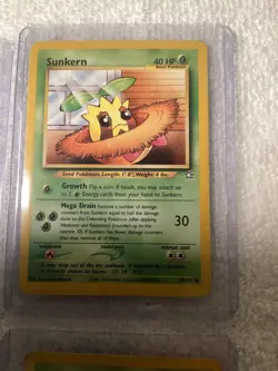1995/2000 Pokemon Lot 4 Cards Sunkern/ledyba/Dark Mike/(G2) - Image 4