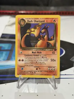 Pokemon Dark Charizard Team Rocket 21/82 Rare Card 2000 - Image 1