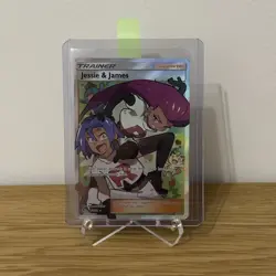 Pokemon TCG Full Art Trainer Holo Card Jessie and James 68/68 Hidden Fates - NM - Image 1