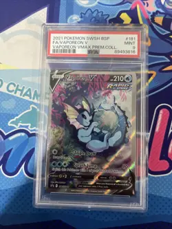 PSA 9 Vaporeon V SWSH181 SWSH: Sword & Shield Promo Cards Holo - Image 1
