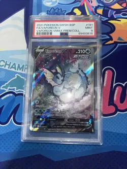 PSA 9 Vaporeon V SWSH181 SWSH: Sword & Shield Promo Cards Holo - Image 3