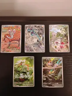 Lot Of 5 Pokemon Illustration Rare Cards All Near Mint To Mint Varying Sets - Image 1