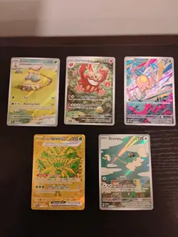 Lot Of 5 Pokemon Illustration Rare Cards Varying Sets All Near Mint To Mint - Image 1