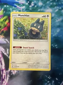 Munchlax 173/236 Pokemon Unified Minds Uncommon Near Mint Card - Image 3