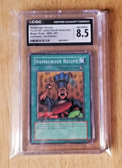 Set Of 2 Graded Yugioh Cards- Hamburger Recipe (CGC 8.5) & Hungry Burger (CGC 8) - Image 4