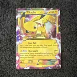 Pokemon Pikachu EX Promo Holo XY XY84 HP130 Basic Electric Card Stock - Image 1
