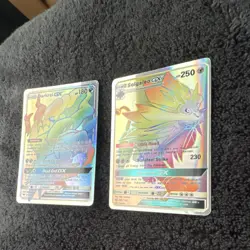 Pokemon Darkrai GX & Solgaleo GX Sun & Moon Holo Card Lot GX - Image 2