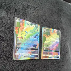Pokemon Darkrai GX & Solgaleo GX Sun & Moon Holo Card Lot GX - Image 3