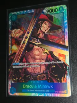 OP01-070 Dracule Mihawk : Super Rare English One Piece TCG Card : PRB01: One Pie - Image 1