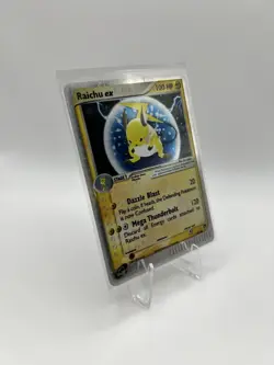 Pokemon TCG Raichu EX Sandstorm Holo Card 98/100 Ultra Rare. Small Creases - Image 2