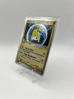 Pokemon TCG Raichu EX Sandstorm Holo Card 98/100 Ultra Rare. Small Creases - Image 3