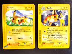 Raichu 025/165 Pikachu 124/165 Expedition WotC Set Holo Rare Pokemon E Card TCG - Image 1