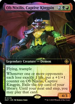 Ob Nixilis, Captive Kingpin (Extended Art) Foil : MTG - MOM The Aftermath - Image 1