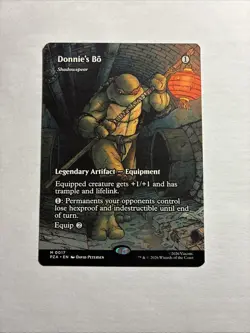 Donnie's Bo - Shadowspear (Borderless) TMNT MTG Plus Bonus Rare!!! - Image 1