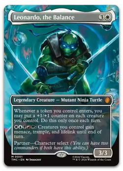 Leonardo, the Balance (Borderless) #1 (NM) TMC Magic MTG - Image 1