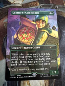 Courier Of Comestibles TMNT magic The Gathering Promo 0004 NM - Image 1