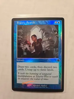 Frantic Search (Retro Frame/Foil) - Dominaria Remastered - LP - Common - Image 1