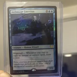 Archmage Emeritus FOIL MINT CONDITION Strixhaven ENGLISH 377 mtg - Image 1