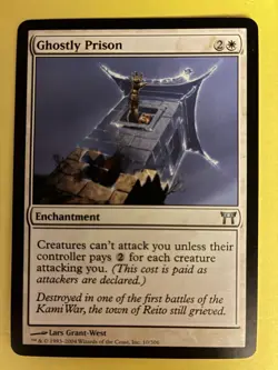Ghostly Prison Champions of Kamigawa Regular 10/306 Magic the Gathering MTG - Image 1
