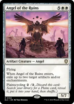 Angel of the Ruins (RARE) MTG Commander: Bloomburrow 134 NM BLC MAGIC EN - Image 1