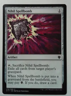 Nihil Spellbomb *Common* Magic MtG x1 Commander 2017 SP - Image 1