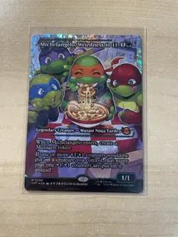 Michelangelo, Weirdness to 11 (Showcase) (Fracture Foil) Teenage Mutant Ninja... - Image 1