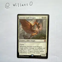 mtg Ancient Gold Dragon 003/361 regular - Image 1