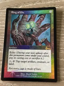 Ring of Gix Urza's Legacy Foil NM MTG Free Ship - Image 1