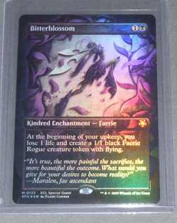 MTG Lorwyn Special Guest - Bitterblossom Borderless FOIL 0133 - Image 1