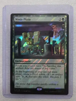 x1 Ninja Pizza - Surge Foil R MTG Commander: Teenage Mutant Ninja Turtles M/NM, - Image 1