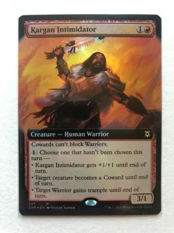 Kargan Intimidator - Zendikar Rising EXTENDED ART FOIL - MTG - Image 1
