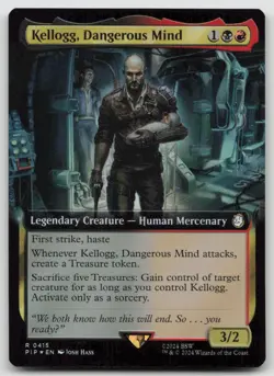 Kellogg, Dangerous Mind (Extended Art) PIP #415 R Foil NM - Image 1