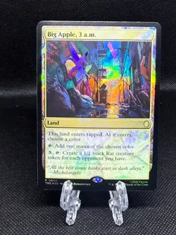 Big Apple, 3 a.m. Surge Foil Teenage Mutant Ninja Turtles TMNT MTG - Image 1