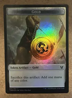 Foil* Satyr / Gold Token - Theros Beyond Death - NM MTG - Image 2