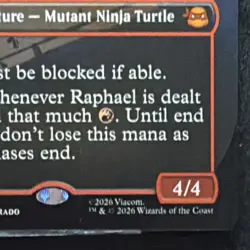 Raphael, Ninja Destroyer M-0218 Legendary Creature 4/4 TMNT Red 2026 - Image 2