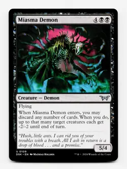Miasma Demon - Duskmourn MTG 💀💀 - Image 1