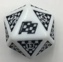 MTG Oversized Spindown - Aetherdrift - D20 White - Image 1