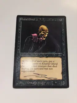 Khabal Ghoul Arabian Nights HP Heavy Play MTG Magic The Gathering SignedUUU - Image 2