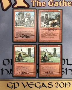 4 x Fallen Empires & Homelands MTG Cards Signed by Artist Jeff A. Menges 1994-95 - Image 1