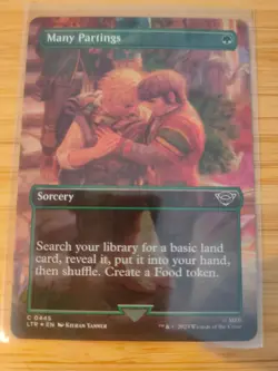 MTG Many Partings (Borderless FOIL) 0445 Lord of the RIngs M/NM Free UK P&P - Image 1