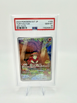 2024 POKEMON JPN SV7-STELLAR MIRACLE ART RARE #105 TURTONATOR PSA 10 - Image 1