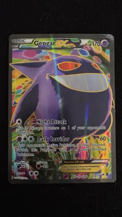 Pokemon TCG Gengar EX 114/119 Phantom Forces Full Art Ultra Rare Holo English - Image 1