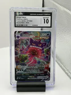 2021 Pokemon Gengar VMAX Alt Art Fusion Strike 271/264 CGC 10 GEM MINT - Image 1