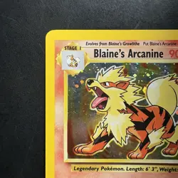 Pokemon Vintage Holo Blaine's Arcanine 1/132 Gym Challenge Wotc - Image 2