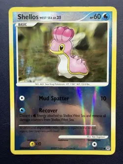 2007 Pokemon Diamond & Pearl Secret Wonders 107 Shellos West Sea Reverse Holo - Image 1