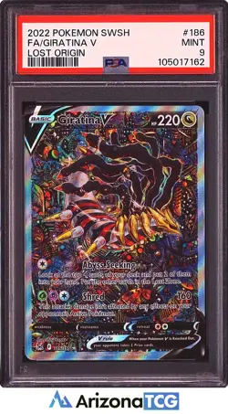 Pokemon 2022 Giratina V 186/196 Alt Art Lost Origin PSA 9 - Image 1