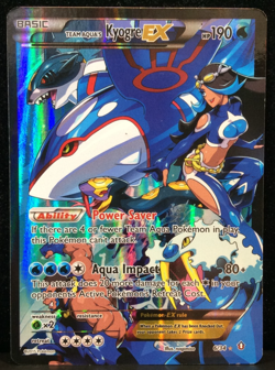 Team Aqua's Kyogre 6/34 Double Crisis Full Art 2015 Pokemon Nintendo - Image 1